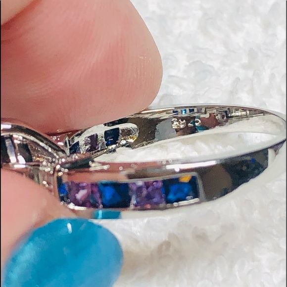 ♦️💍Sterling silver ring marquise mystic topaz - Picture 8 of 10